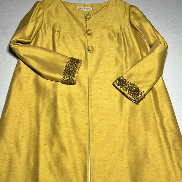 Exquisite Vintage Silk Beaded dress suit - Picture 10 of 13